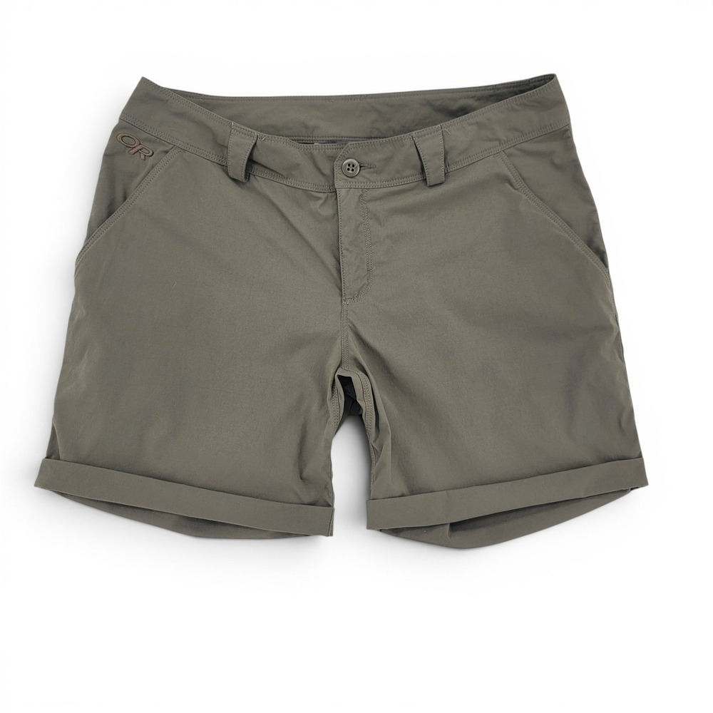 Outdoor Research Womens 6 Hiking Shorts Olive Gorpcore Coastal Utility‎